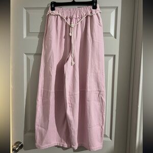 Free People cotton linen pants